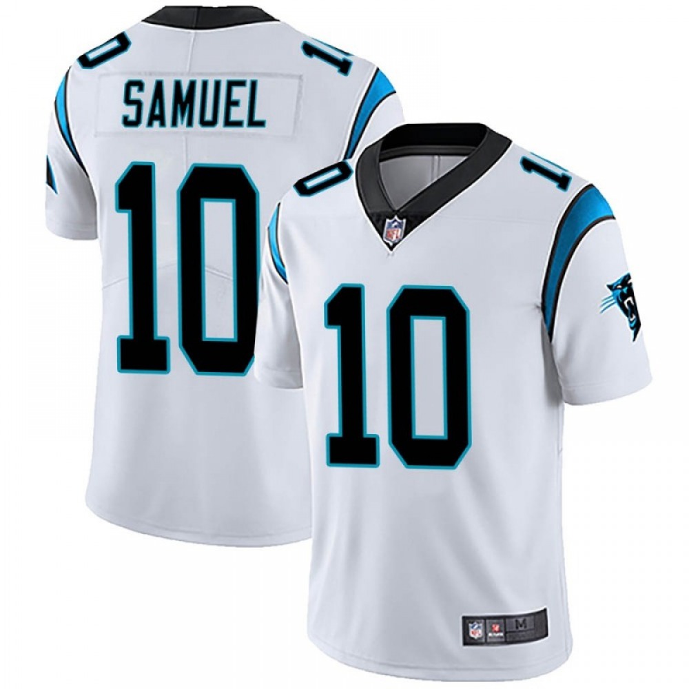 Men’s Carolina Panthers #10 Curtis Samuel White Vapor Untouchable Limited Stitched Jersey