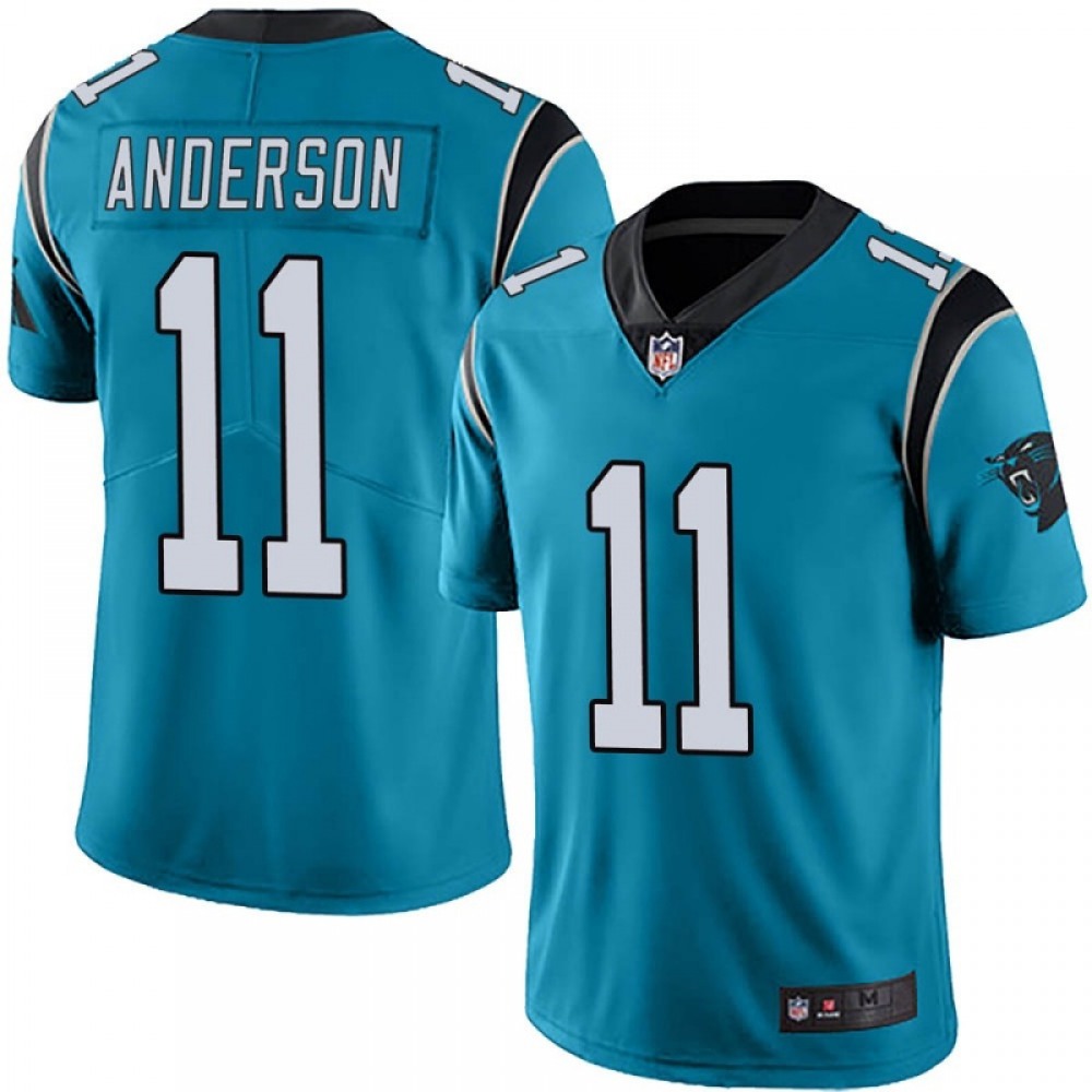 Men’s Carolina Panthers #11 Robby Anderson Blue Vapor Untouchable Limited Stitched Jersey