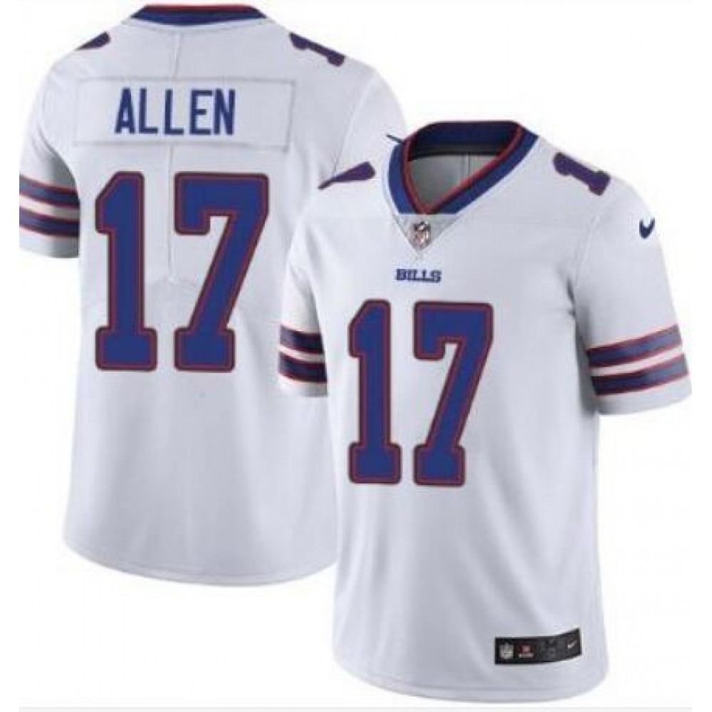 Men’s Buffalo Bills #17 Josh Allen White Vapor Untouchable Limited Stitched NFL Jersey