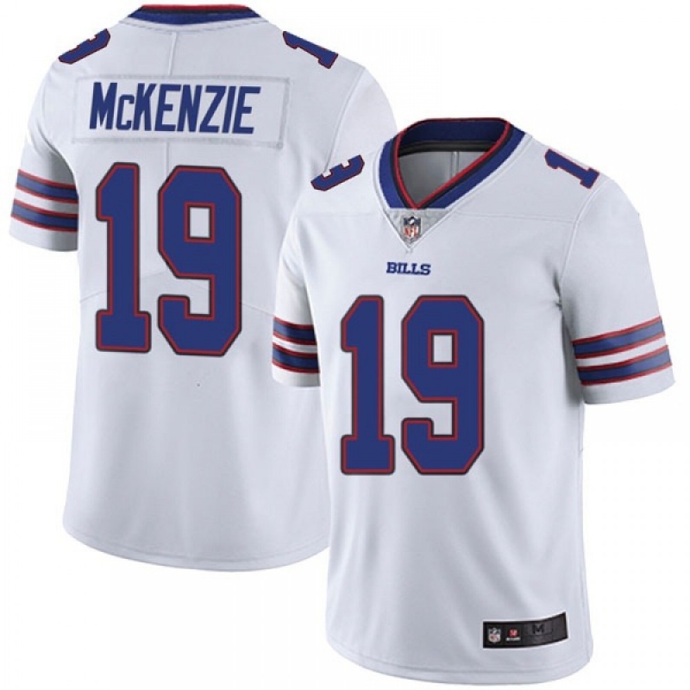 Men’s Buffalo Bills #19 Isaiah McKenzie White Vapor Untouchable Limited Stitched Jersey