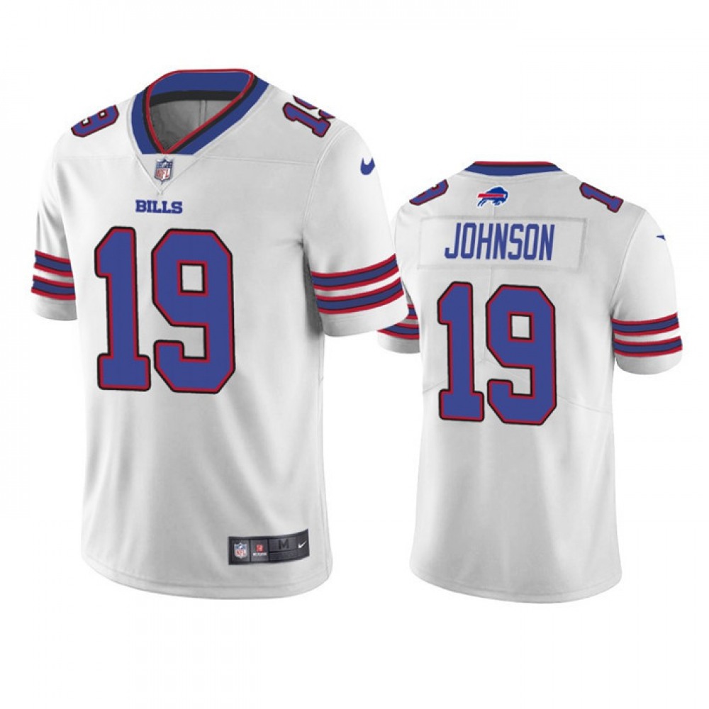 Men’s Buffalo Bills #19 KeeSean Johnson White Vapor Untouchable Limited Stitched Jersey