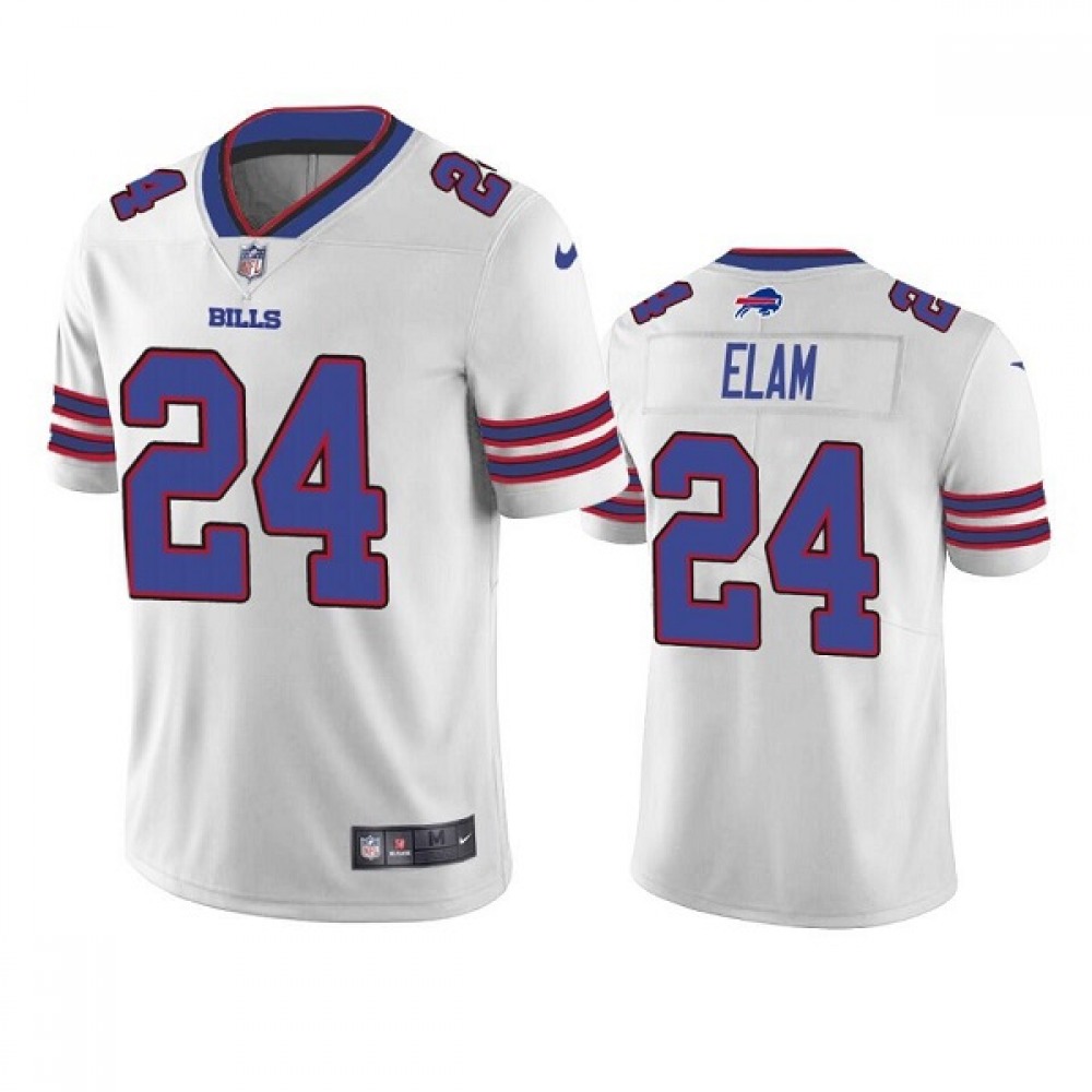 Men’s Buffalo Bills #24 Kaiir Elam White Vapor Untouchable Limited Stitched Jersey