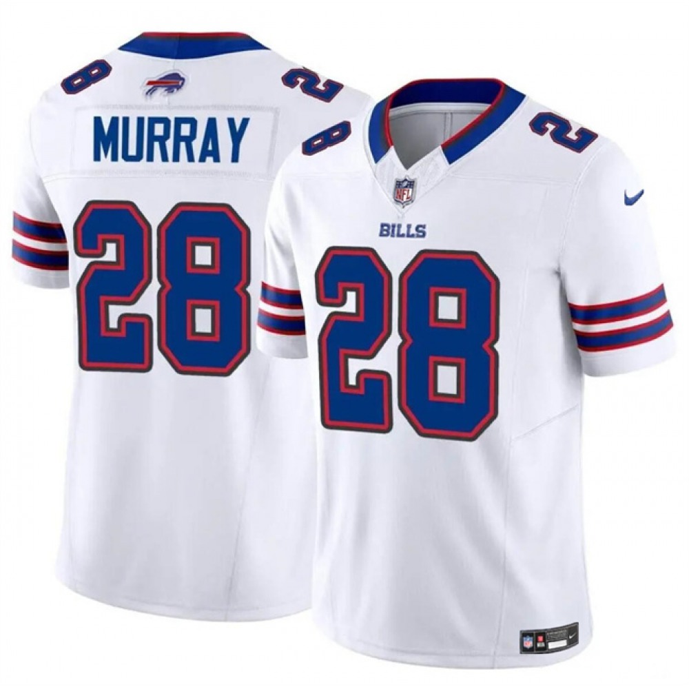 Men’s Buffalo Bills #28 Latavius Murray White 2023 F.U.S.E. Vapor Untouchable Limited Stitched Football Jersey