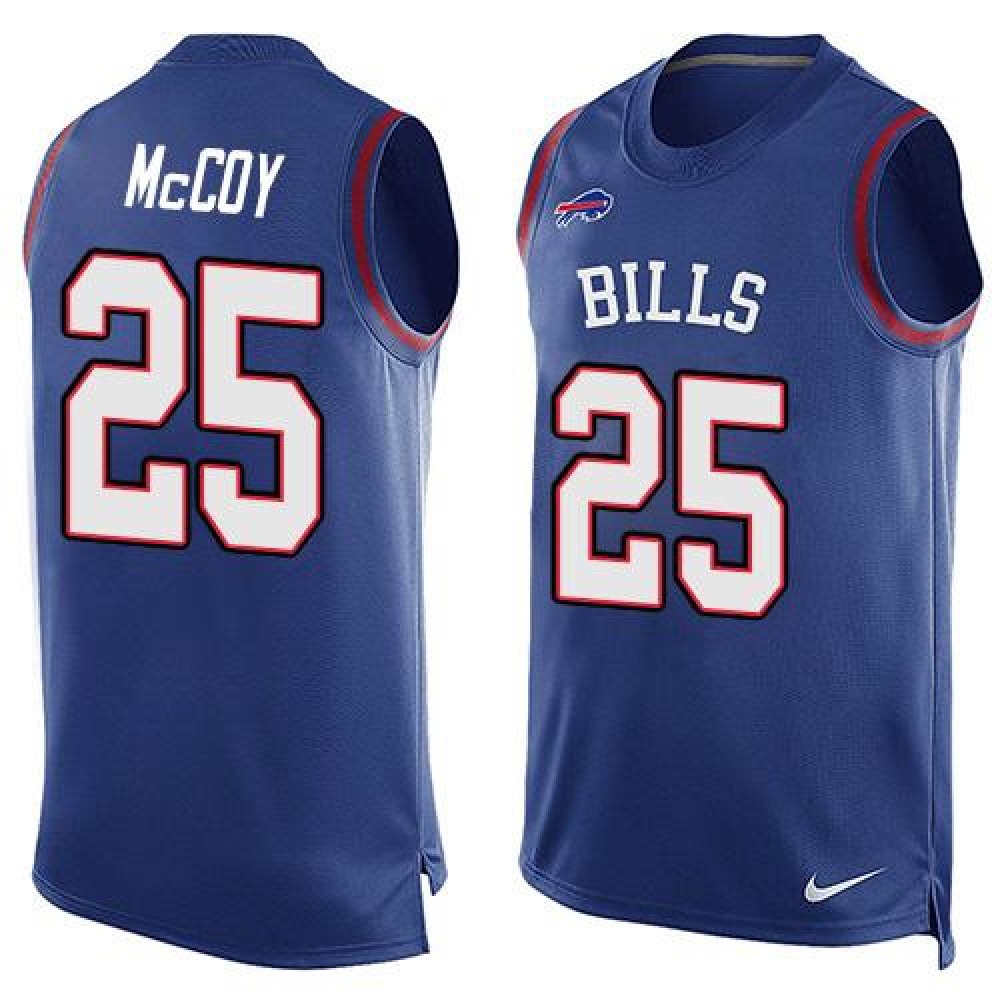 Bills #25 LeSean McCoy Royal Blue Team Color Men’s Stitched NFL Limited Tank Top Jersey