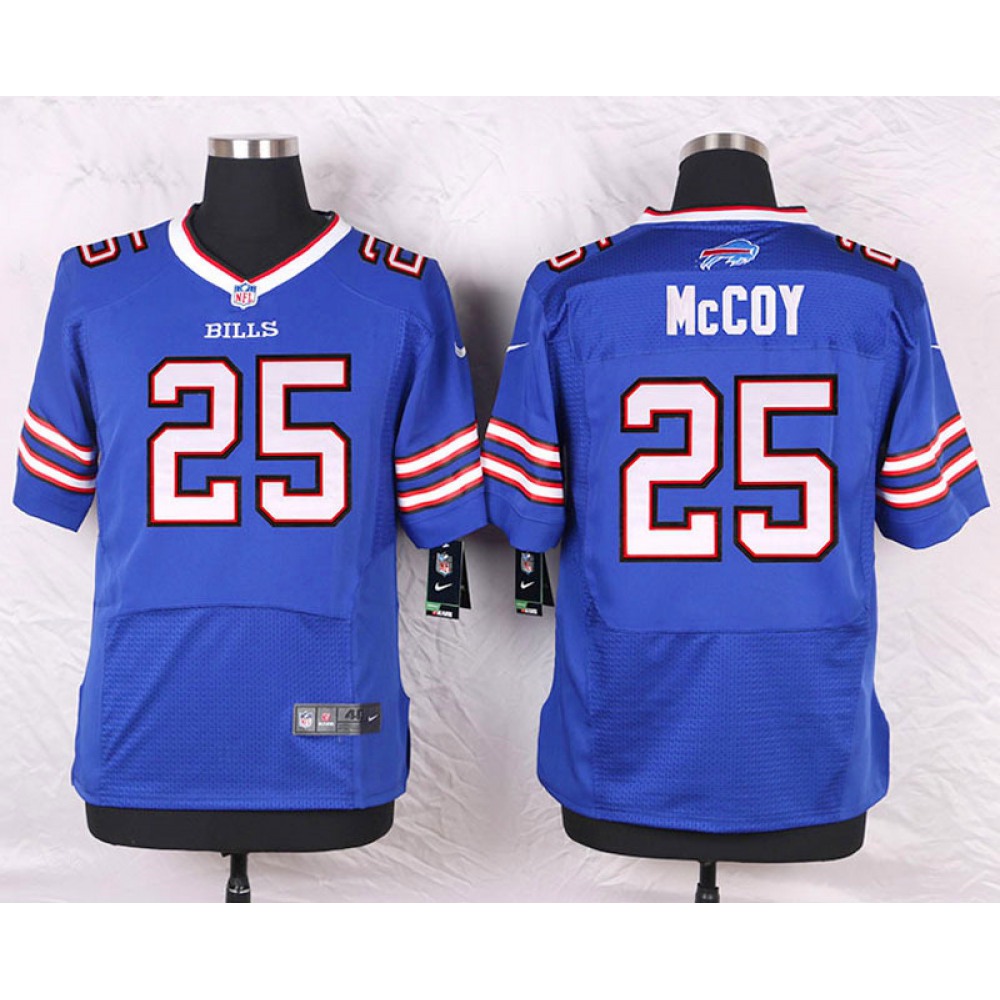 Bills #25 LeSean McCoy Royal Blue Team Color Men’s Stitched NFL New Elite Jersey