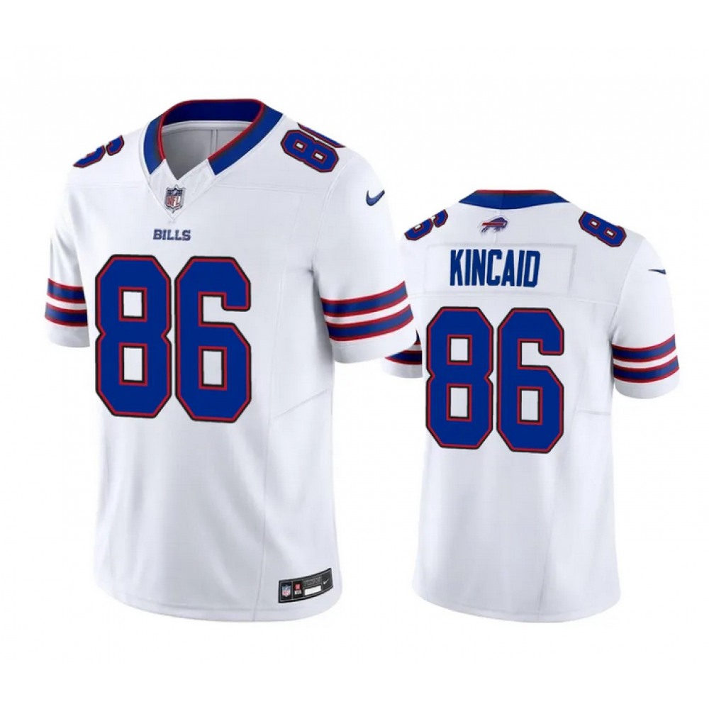 Men’s Buffalo Bills #86 Dalton Kincaid White 2023 F.U.S.E. Vapor Untouchable Stitched Football Jersey