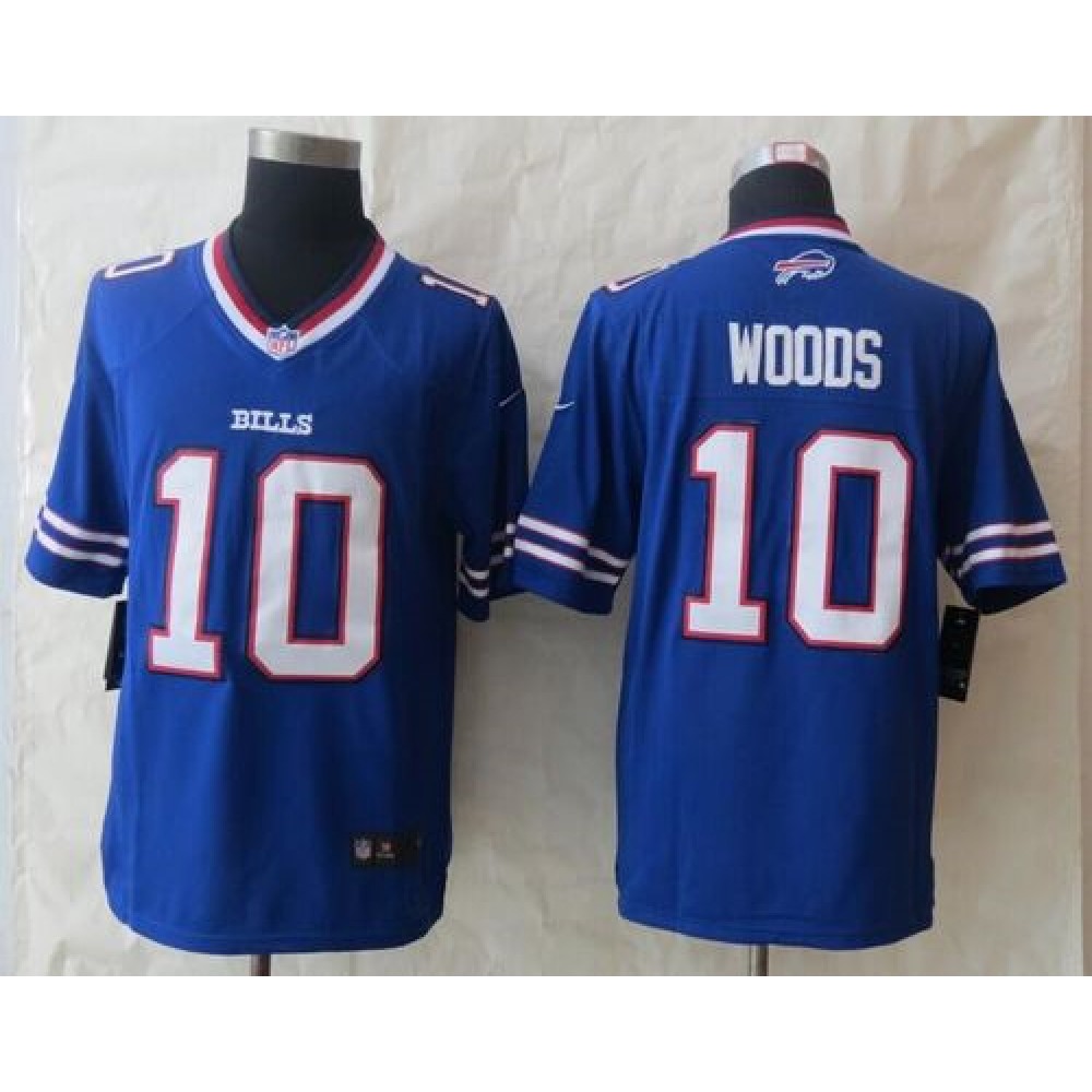 Bills #10 Robert Woods Royal Blue Team Color Men’s Stitched NFL New Limited Jersey