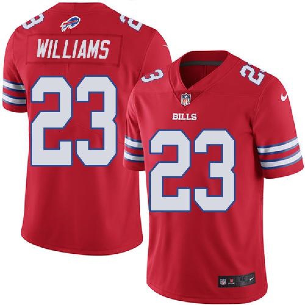 Bills #23 Aaron Williams Red Men’s Stitched NFL Elite Rush Jersey