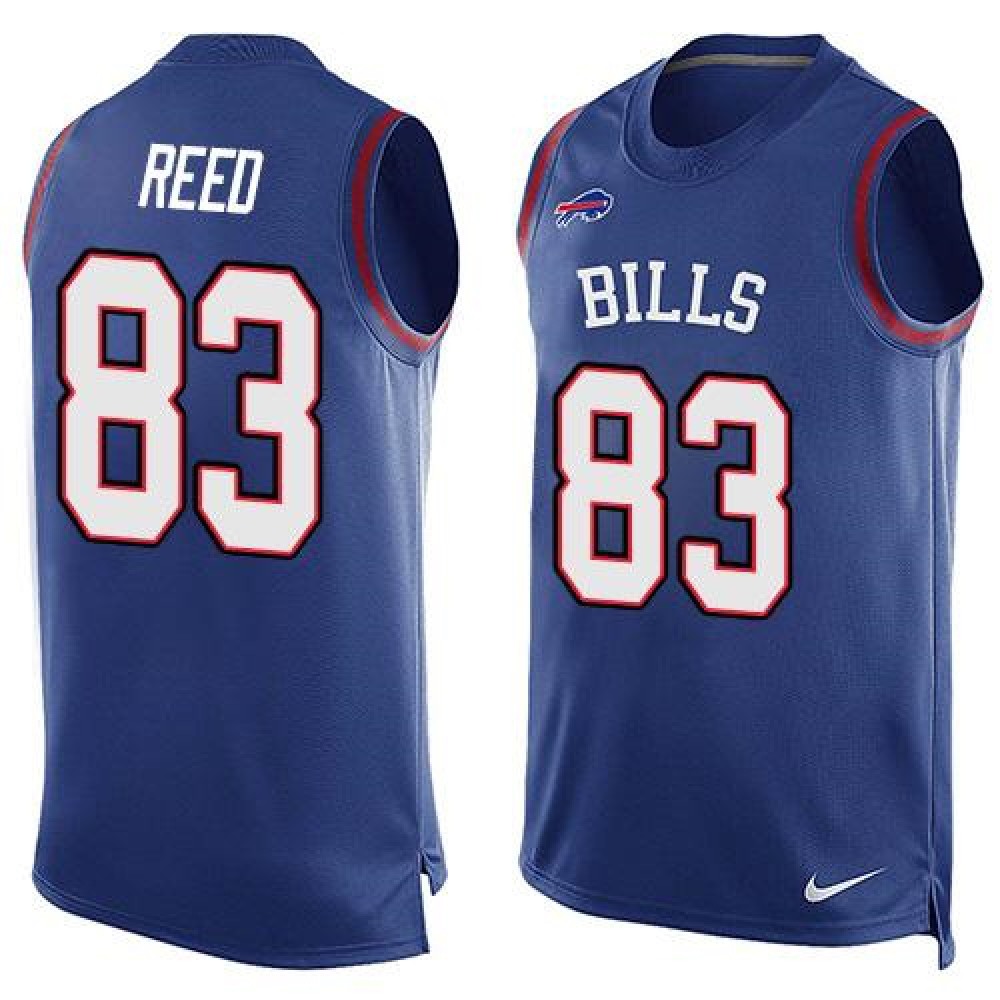 Bills #83 Andre Reed Royal Blue Team Color Men’s Stitched NFL Limited Tank Top Jersey