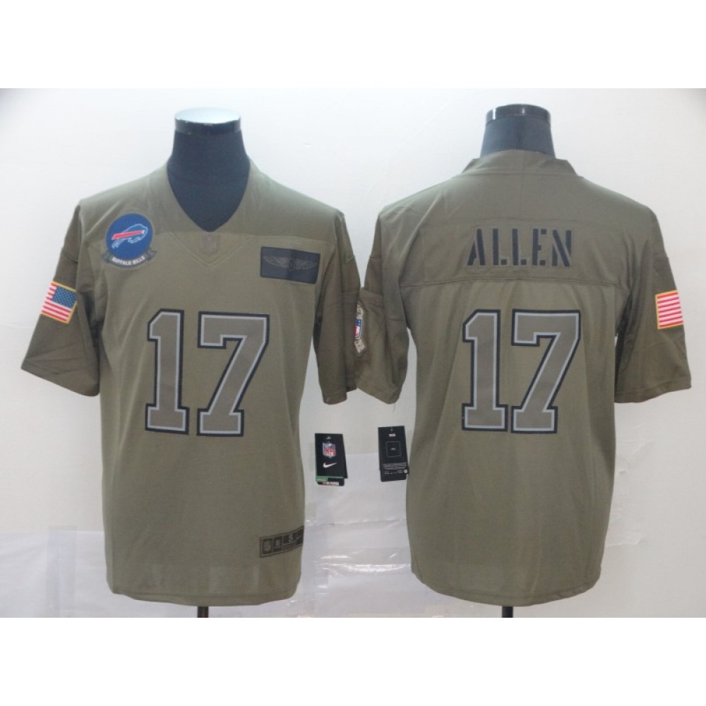 Men’s Buffalo Bills #17 Josh Allen 2019 Camo Salute To Service Limited Stitched NFL Jersey