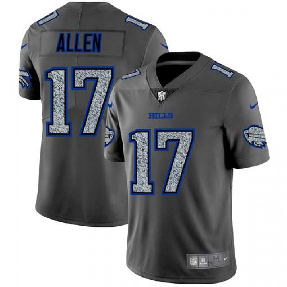 Men’s Buffalo Bills #17 Josh Allen 2019 Gray Fashion Static Limited Stitched NFL Jersey