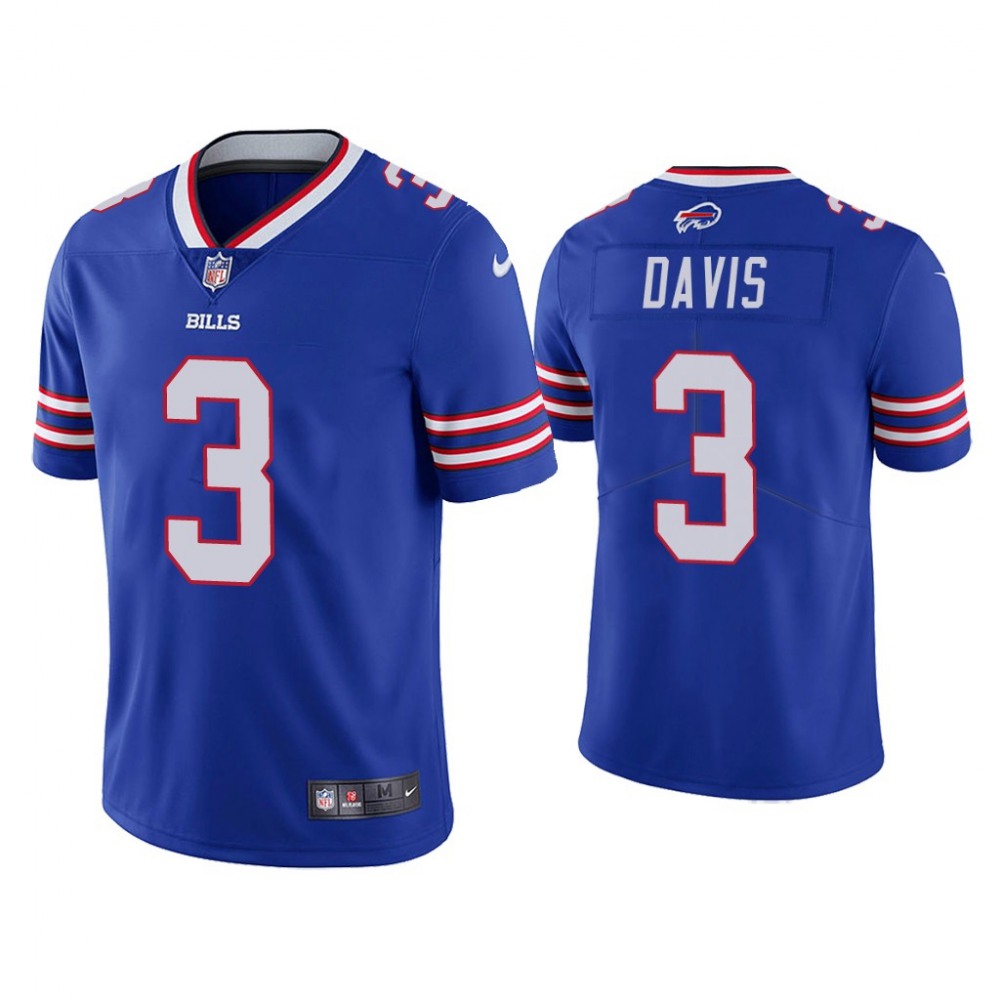 Men’s Buffalo Bills #3 Gabriel Davis Blue Vapor Untouchable Limited Stitched Jersey