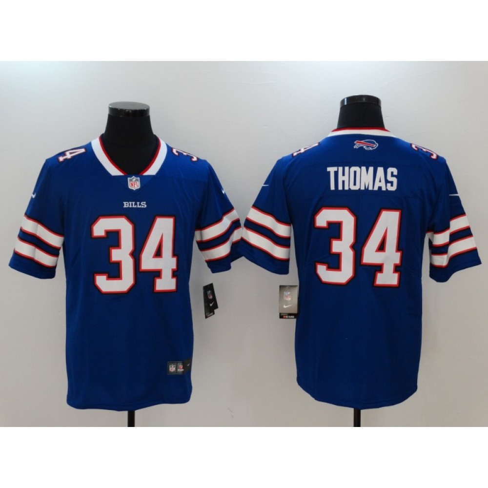 Men’s Buffalo Bills #34 Thurman Thomas Blue Vapor Untouchable Limited Stitched NFL Jersey