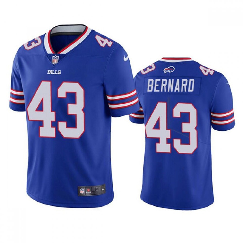 Men’s Buffalo Bills #43 Terrel Bernard Blue Vapor Untouchable Limited Stitched Jersey