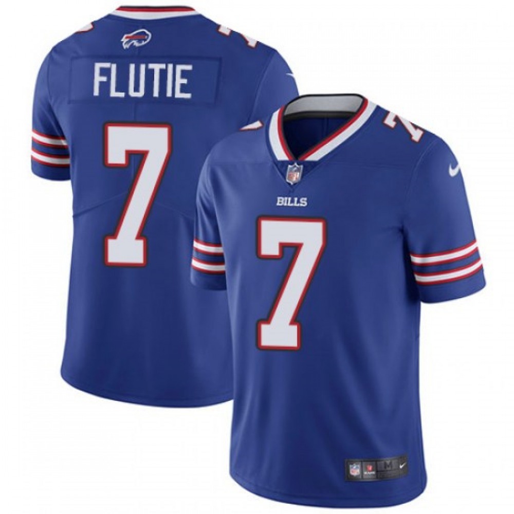 Men’s Buffalo Bills #7 Doug Flutie Blue Vapor Untouchable Limited Stitched NFL Jersey