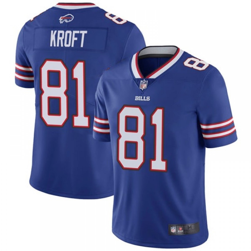 Men’s Buffalo Bills #81 Tyler Kroft Blue Vapor Untouchable Limited Stitched Jersey