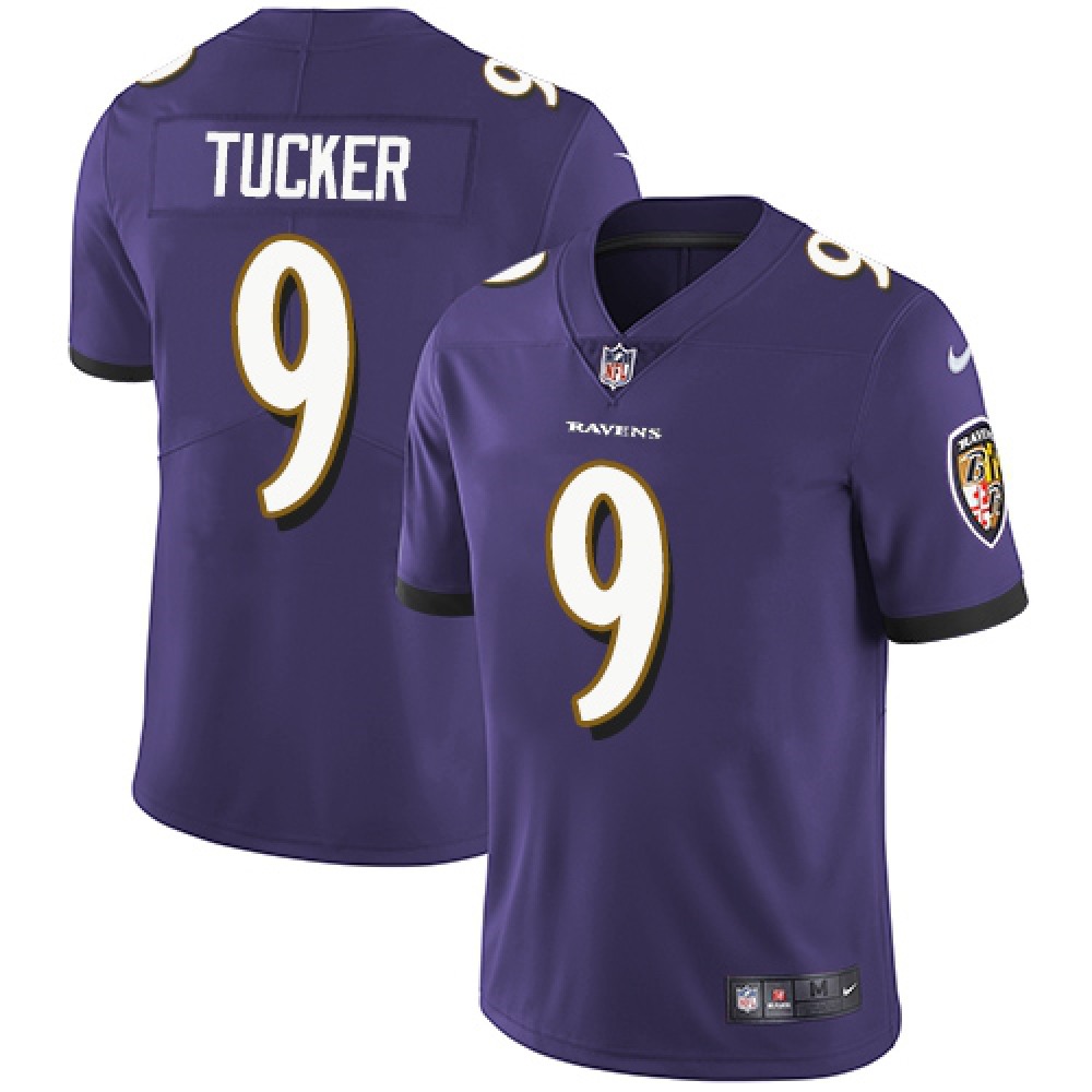 Men’s Baltimore Ravens #9 Justin Tucker Purple NFL Vapor Untouchable Limited Jersey