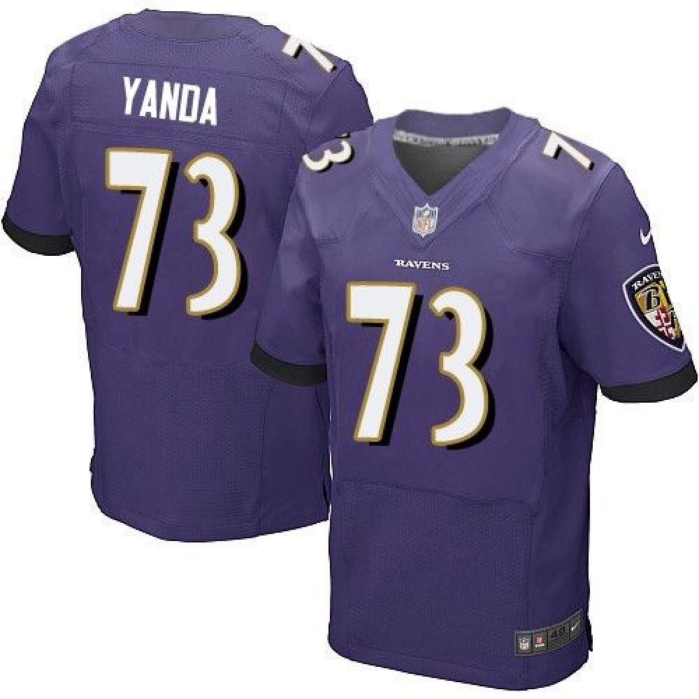 Ravens #73 Marshal Yanda Purple Team Color Men’s Men’s Stitched NFL New Elite Jersey