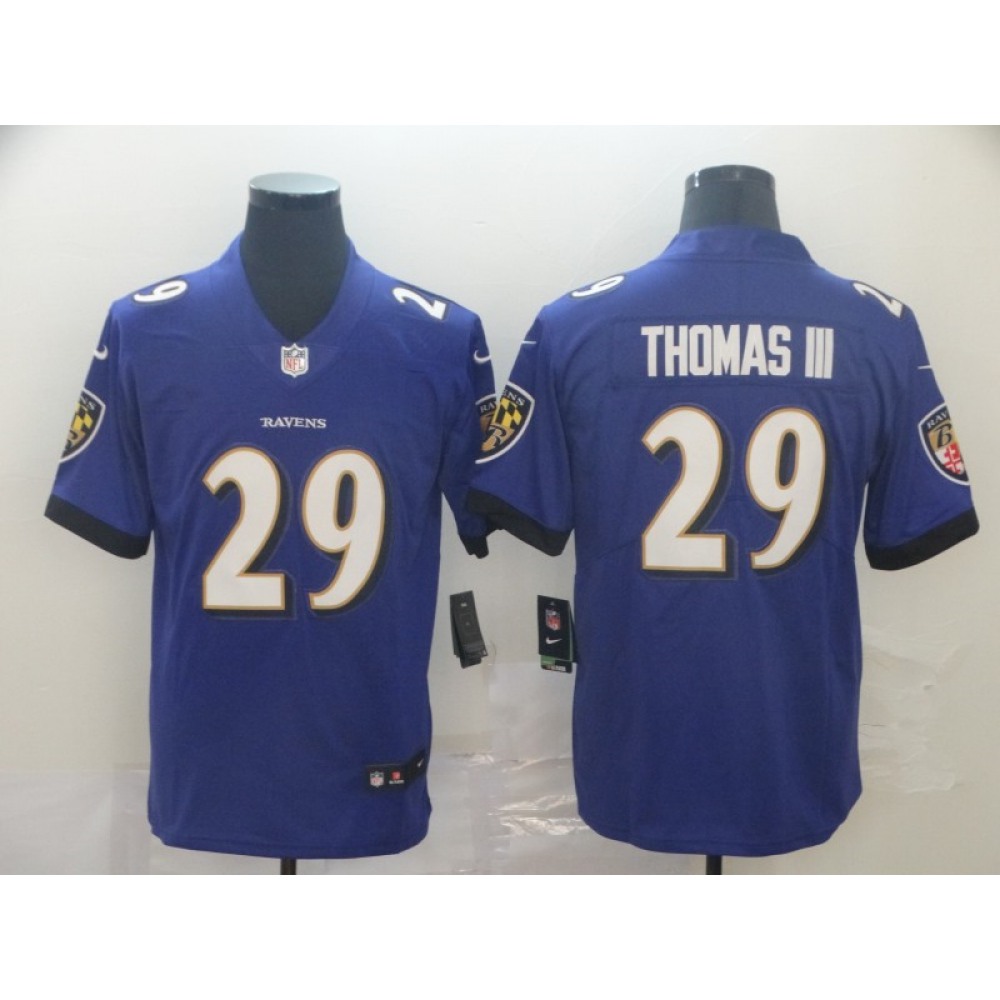 Men’s Baltimore Ravens #29 Earl Thomas III Purple Vapor Untouchable NFL Jersey