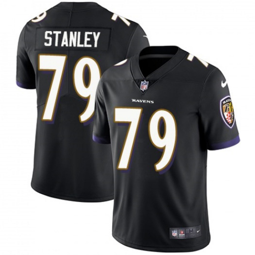 Men’s Baltimore Ravens #79 Ronnie Stanley Black Vapor Untouchable Limited Stitched NFL Jersey