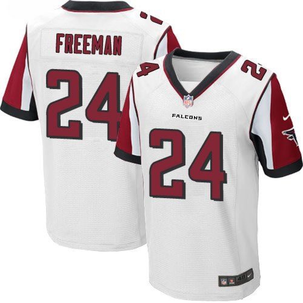 Falcons #24 Devonta Freeman White Men’s Stitched NFL Elite Jersey