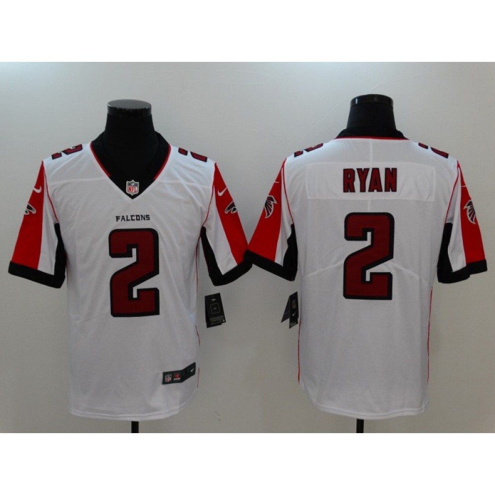 Men’s Atlanta Falcons #2 Matt Ryan White Vapor Untouchable Player Limited Jersey