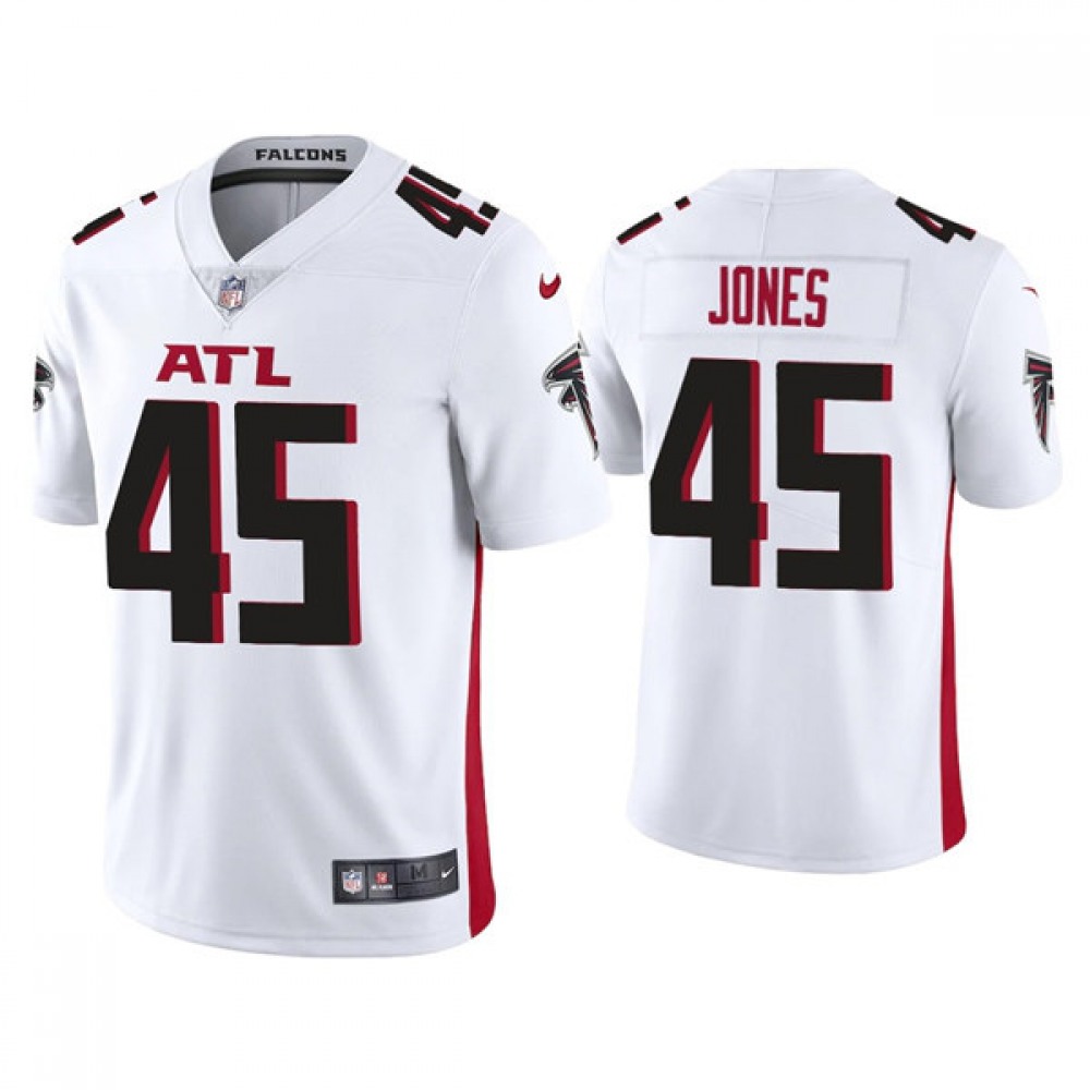 Men’s Atlanta Falcons #45 Deion Jones New White Vapor Untouchable Limited Stitched NFL Jersey