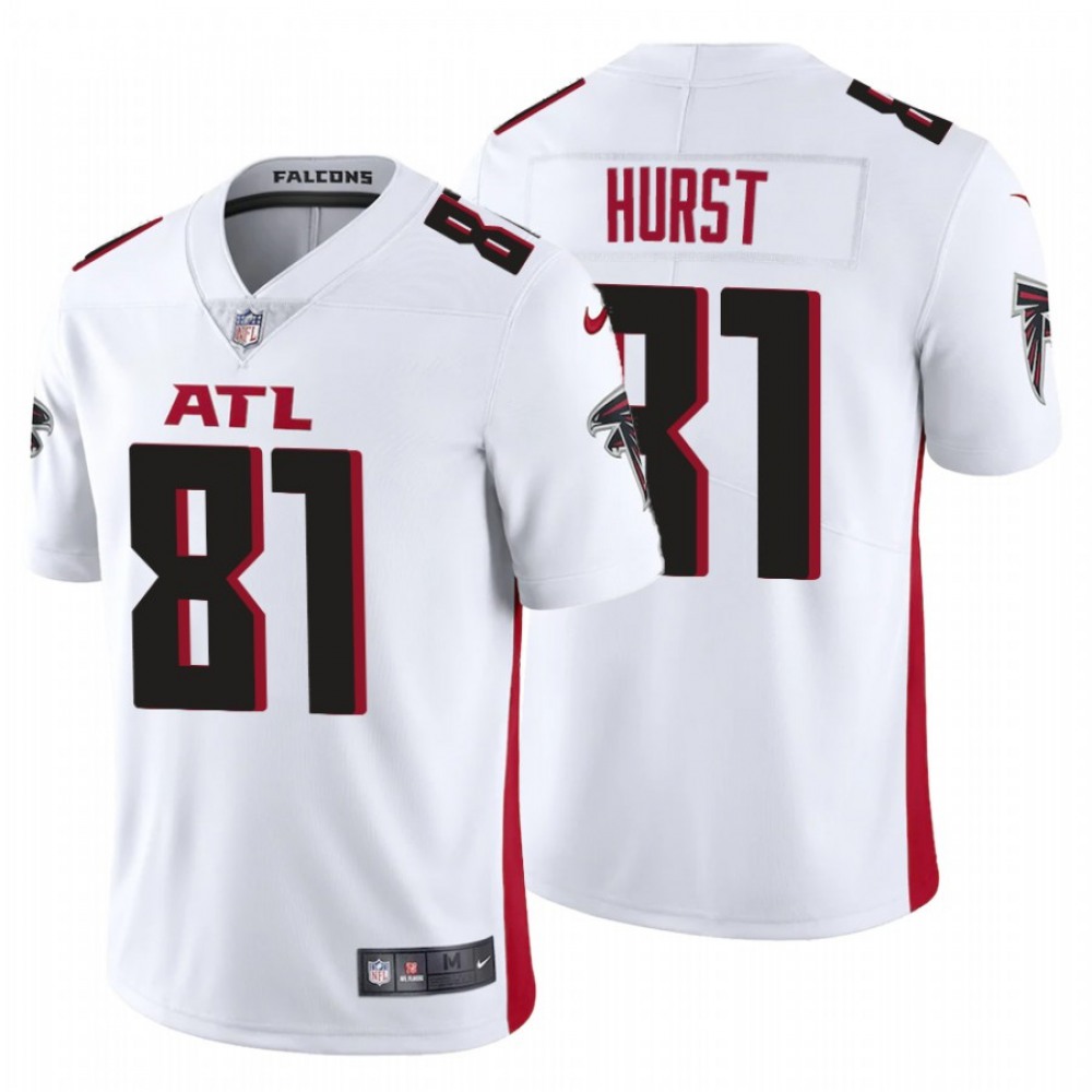 Men’s Atlanta Falcons #81 Hayden Hurst New White Vapor Untouchable Limited Stitched Jersey