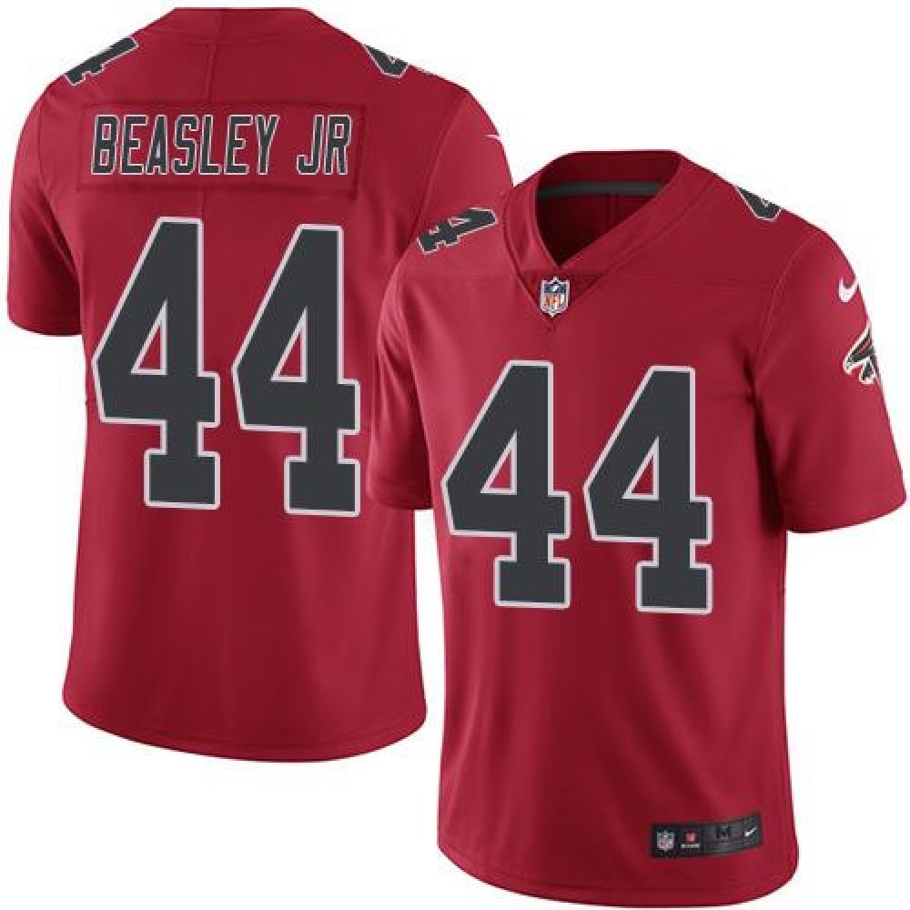 Falcons #44 Vic Beasley Jr Red Men’s Stitched NFL Limited Rush Jersey