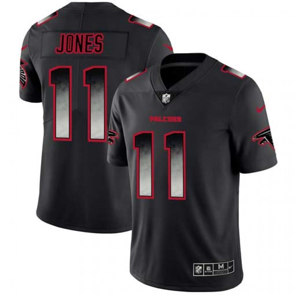 Men’s Atlanta Falcons #11 Julio Jones Black 2019 Smoke Fashion Limited Stitched NFL Jersey