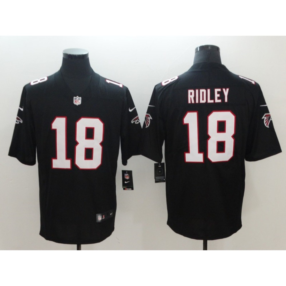Men’s Atlanta Falcons #18 Calvin Ridley Black 2018 NFL Draft Vapor Untouchable Limited Jersey