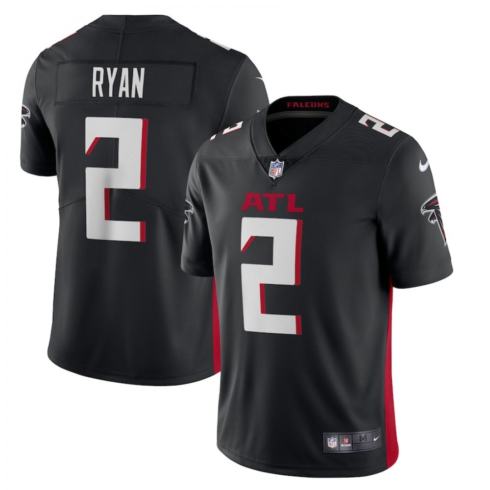 Men’s Atlanta Falcons #2 Matt Ryan New Black Vapor Untouchable Limited Stitched NFL Jersey