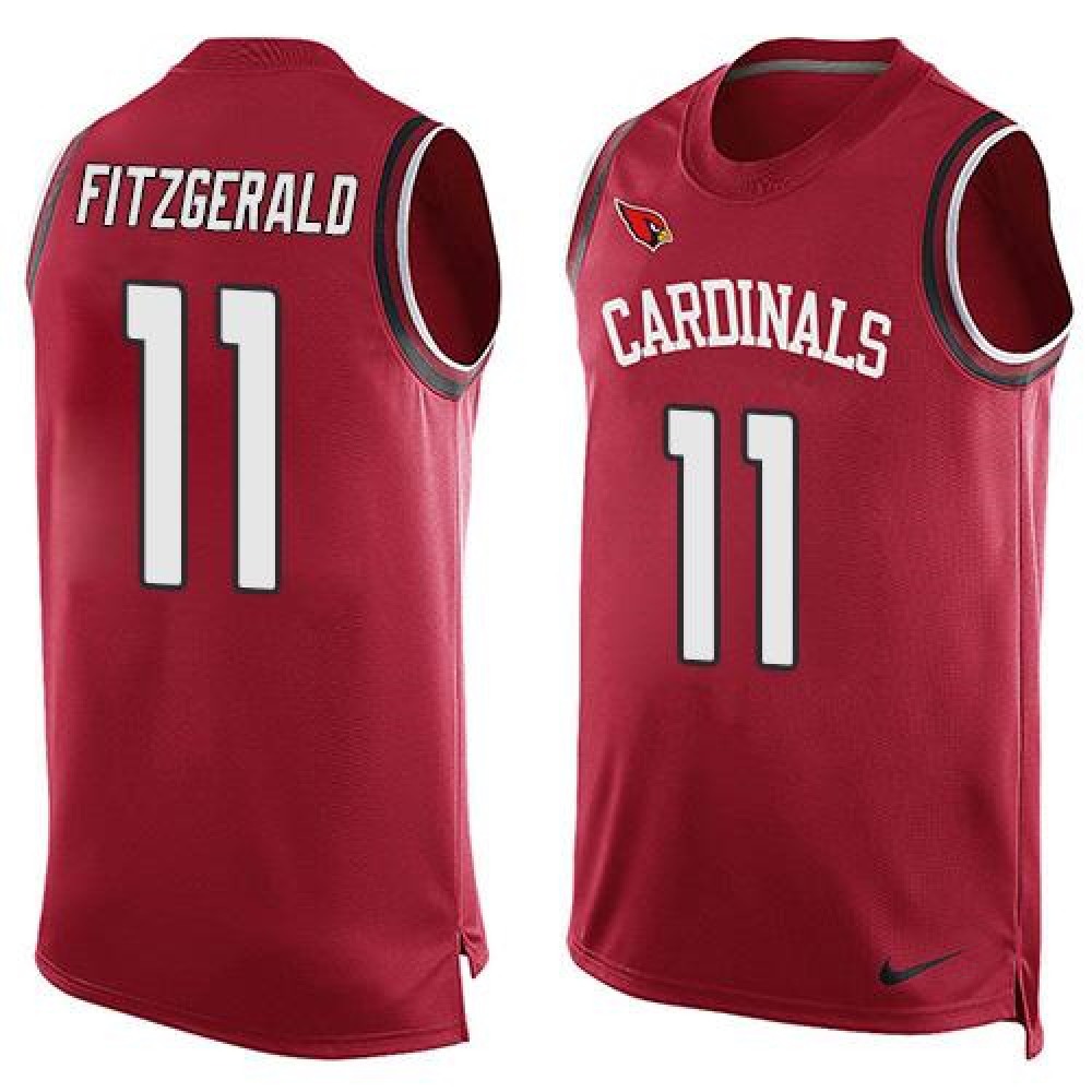 Cardinals #11 Larry Fitzgerald Red Team Color Men’s Stitched NFL Limited Tank Top Jersey