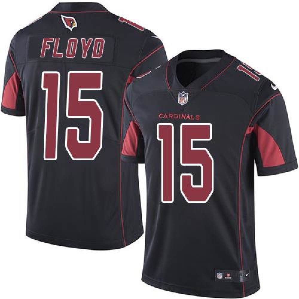 Cardinals #15 Michael Floyd Black Men’s Stitched NFL Limited Rush Jersey