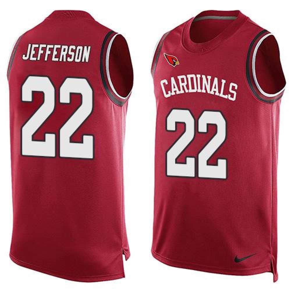 Cardinals #22 Tony Jefferson Red Team Color Men’s Stitched NFL Limited Tank Top Jersey