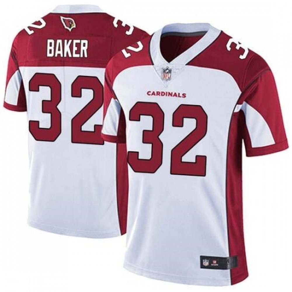 Men’s Arizona Cardinals #32 Budda Baker White/Red Vapor Untouchable Limited Stitched Jersey