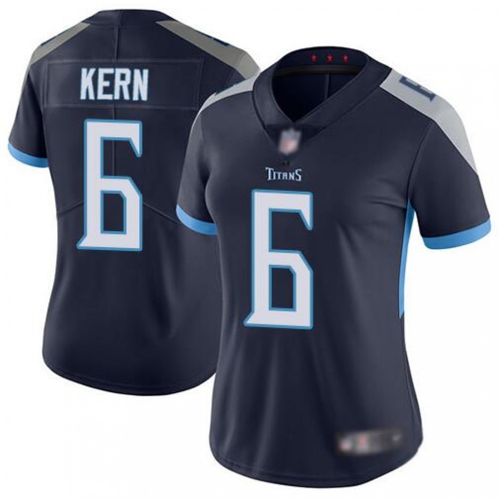 Women’s Tennessee Titans #6 Brett Kern Navy Vapor Untouchable Limited Stitched NFL Jersey(Run Small)