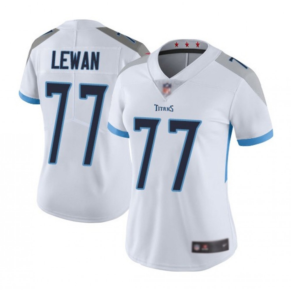 Women’s Tennessee Titans #77 Taylor Lewan White Vapor Untouchable Limited Stitched Football Jersey(Run Small)