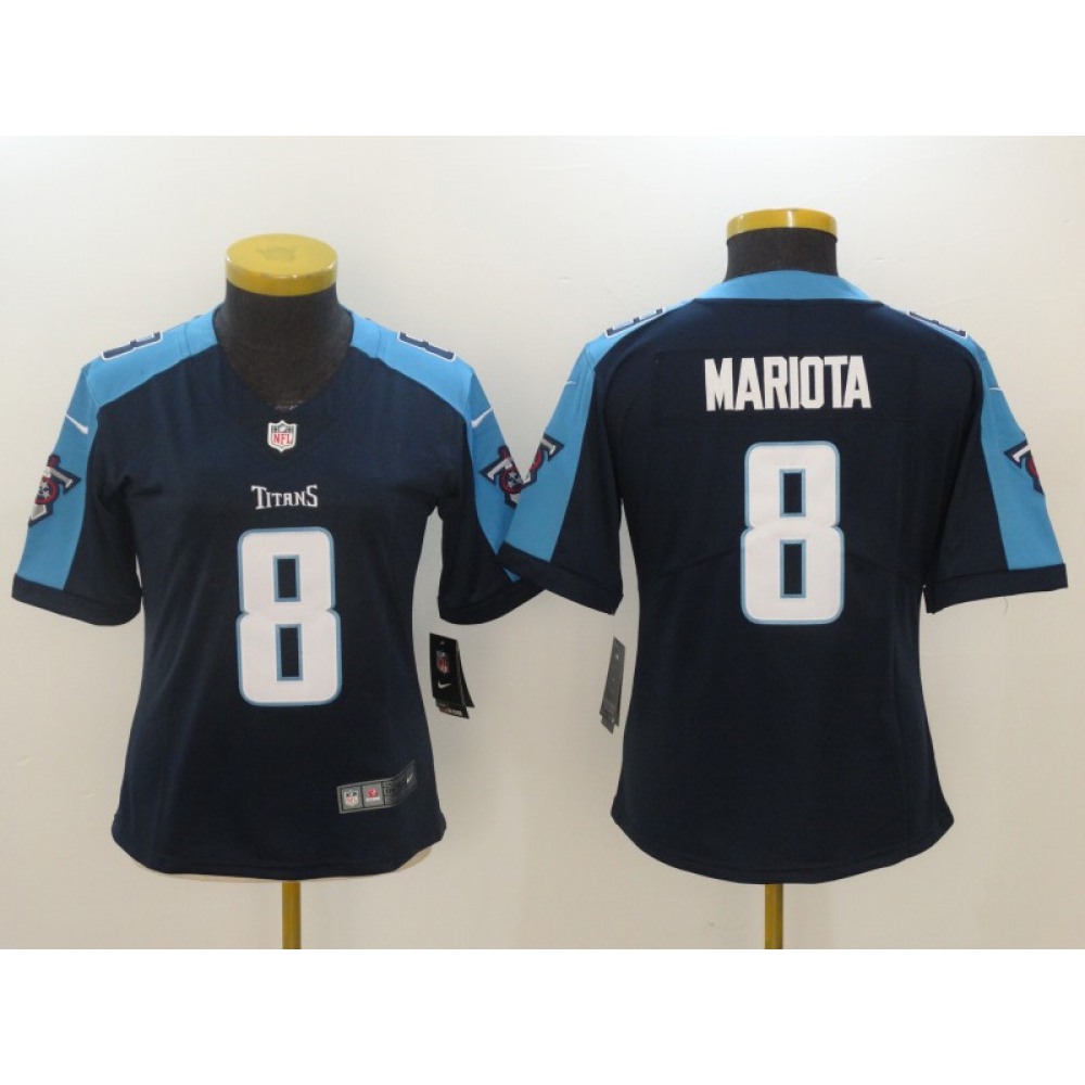 Women’s Tennessee Titans #8 Marcus Mariota Navy New 2018 Vapor Untouchable Limited Stitched NFL Jersey