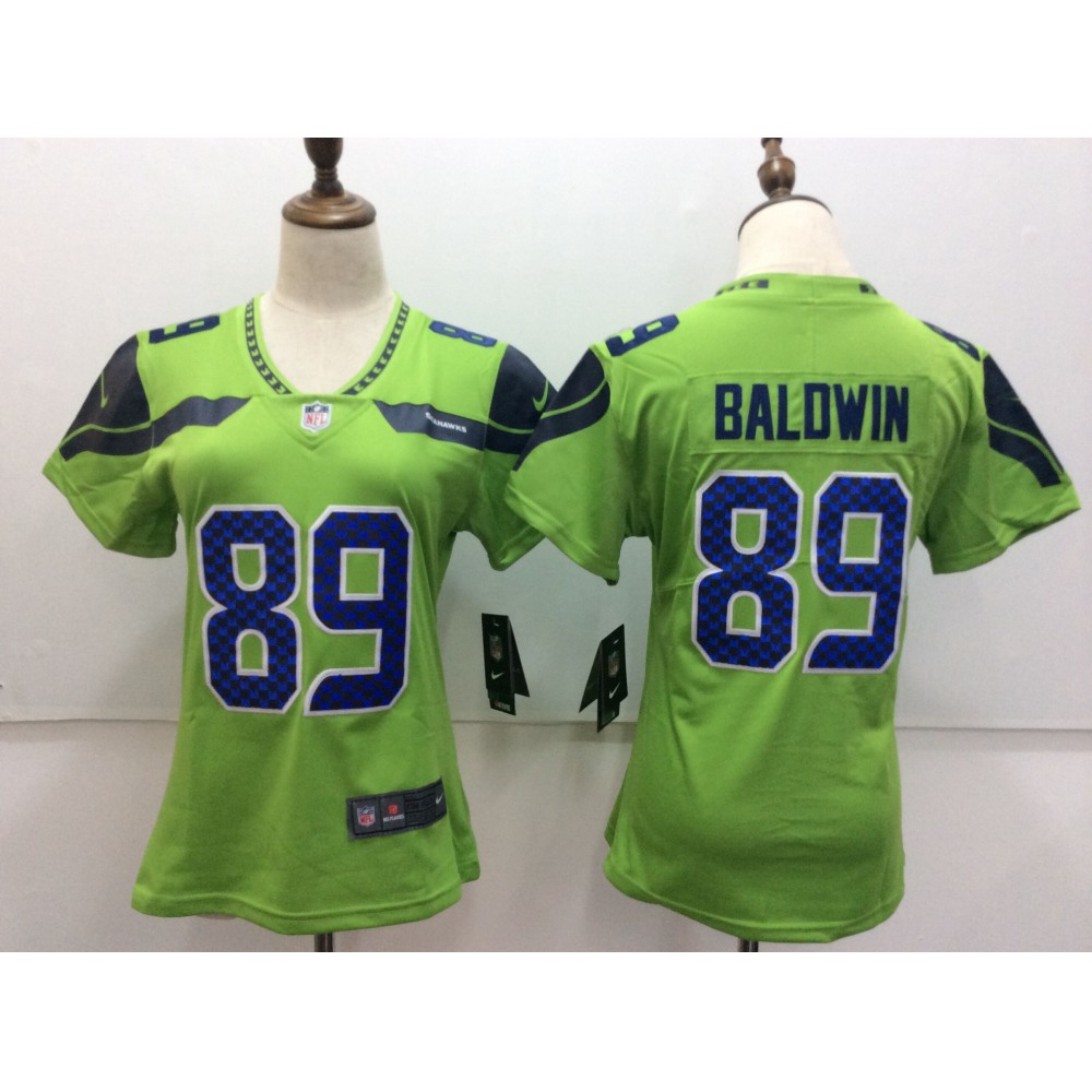 Women’s Seattle Seahawks #89 Doug Baldwin Green Untouchable Limited Stitched NFL Jersey