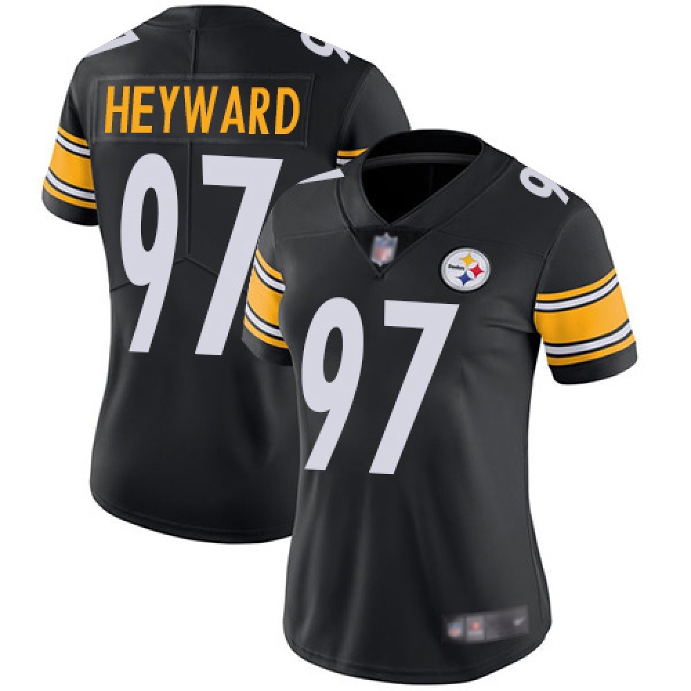 Women’s Pittsburgh Steelers #97 Cam Heyward Black Vapor Untouchable Limited Stitched NFL Jersey(Run Small)