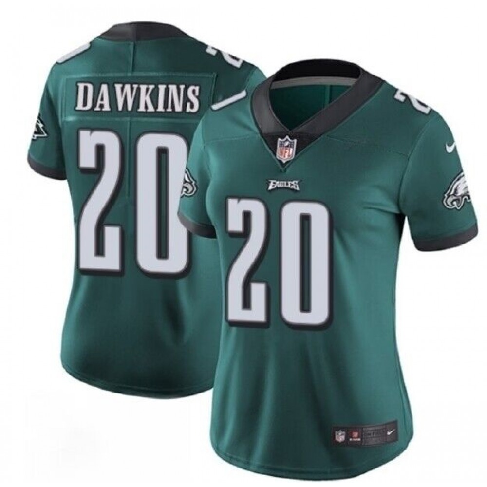 Women’s Philadelphia Eagles #20 Brian Dawkins Green Vapor Untouchable Limited Stitched Football Jersey(Run Small)