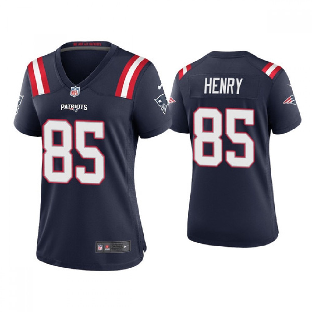Women’s New England Patriots #85 Hunter Henry Navy Vapor Untouchable Limited Stitched Jersey