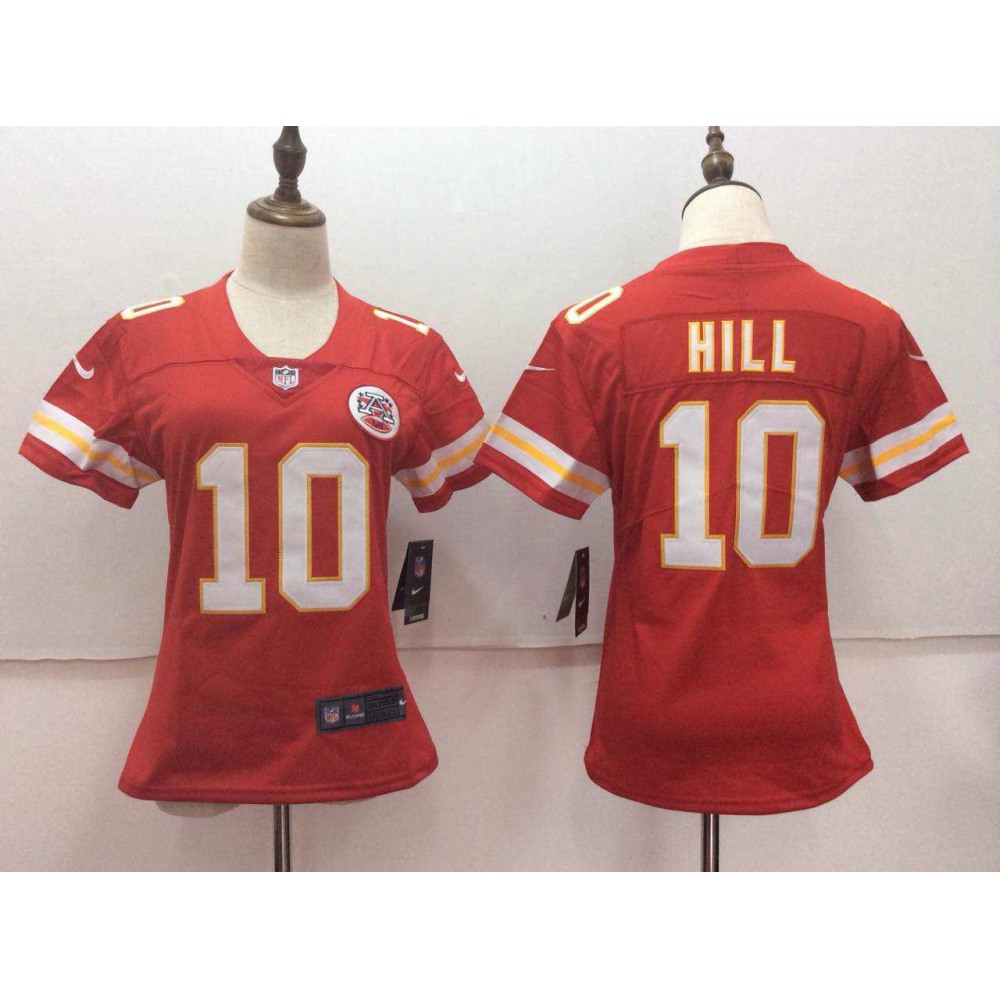 Women’s Kansas City Chiefs #10 Tyreek Hill Red Untouchable Limited Stitched NFL Jersey