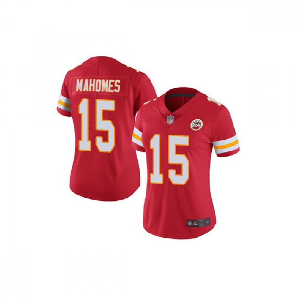 Women’s Kansas City Chiefs #15 Patrick Mahomes Red Vapor Untouchable Limited Stitched NFL Jersey