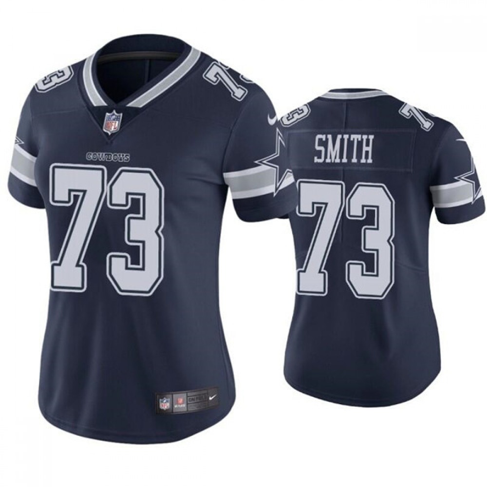 Women’s Dallas Cowboys #73 Tyler Smith Navy Vapor Untouchable Limited Stitched Jersey(Run Small)