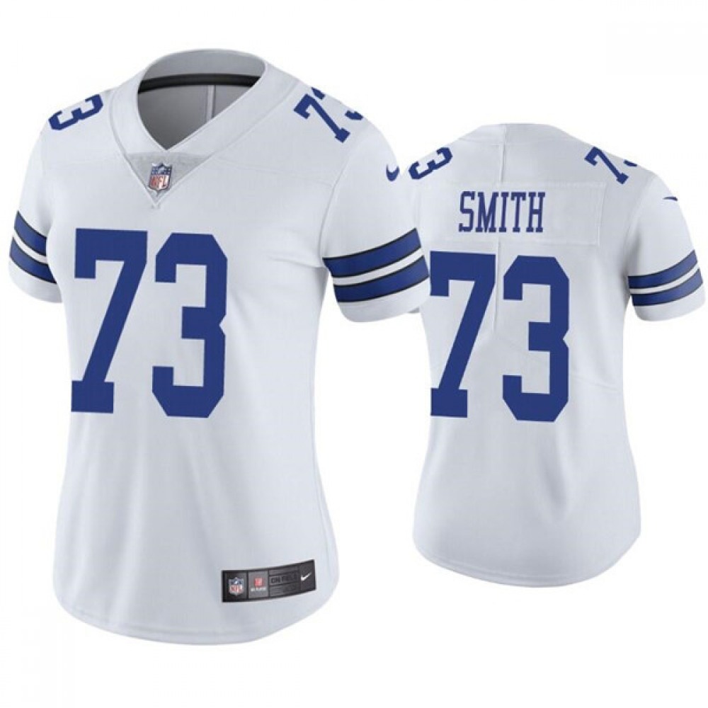 Women’s Dallas Cowboys #73 Tyler Smith White Vapor Untouchable Limited Stitched Jersey(Run Small)
