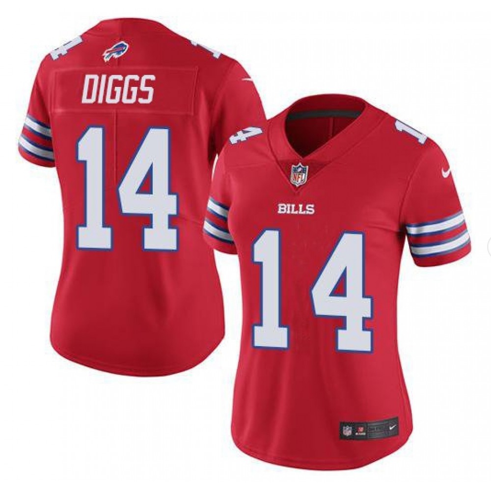 Women’s Buffalo Bills #14 stefon diggs Red Vapor Untouchable Limited Stitched NFL Jersey (Run Samll