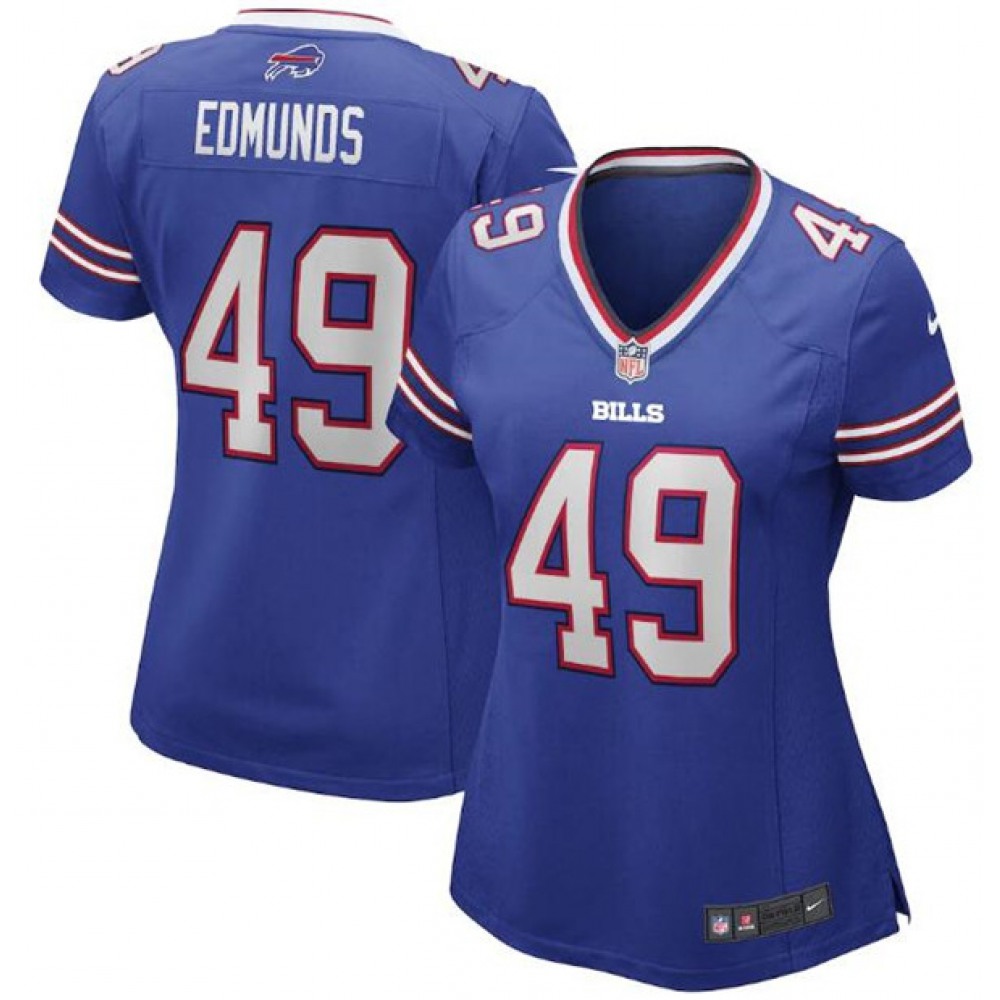 Women’s Buffalo Bills #49 Tremaine Edmunds Blue Vapor Untouchable Limited Stitched Football Jersey