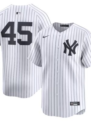 Men's New York Yankees #45 Gerrit Cole White Home Limited Player Jersey